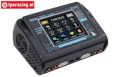 HTRC T240-DUO Touchscreen Charger 12-220 Volt, Set