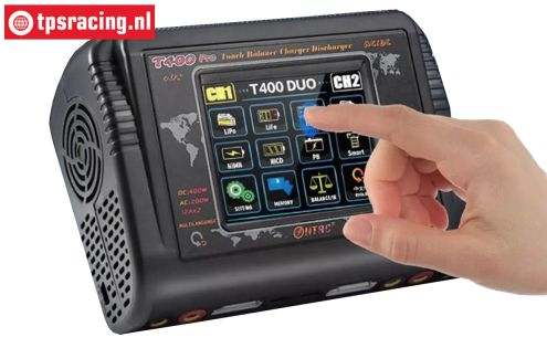 HTRC T400 PRO DUO Touchscreen Charger 100-240 Volt, Set