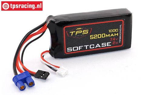 TPS5200SC LiPo Softcase 5200 mAh 7,4 Volt-100C, 1 pc.