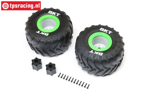 LOS-1818 LOSI LMT Monster Truck Tire Medium Green, Set