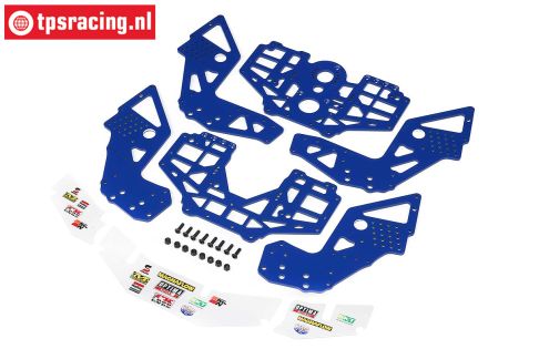 LOS-1827 LOSI LMT 2.0 Chassis plates bleu, set
