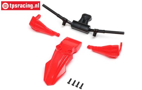 LOS-2307 Promoto Fender, Handguards & Bars Red, set