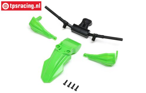 LOS-2308 Promoto Fender, Handguards & Bars Green, set