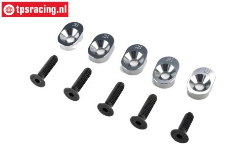 LOS-4138 LOSI 5IVE-TG Engine mount plates 19/67T, 5 pcs.