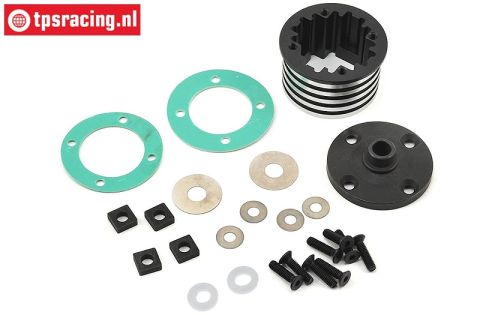 LOS252066 Aluminium Differential housing DBXL-MTXL, set