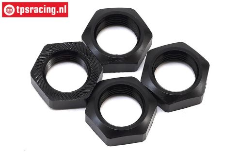 LOS252078 Wheel Nut Black SBR-2.0-SRR, 4 pcs