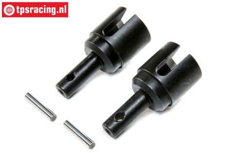 LOS252117 LOSI DBXL 2.0-E 2.0 Diff. Axle front-rear, 2 pcs.