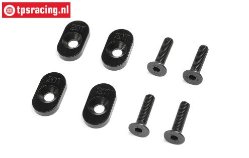 LOS232138 LOSI DBXL 2.0 Motor platen 20T, 4 st.