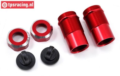 LOS253004 Shock housing Red DBXL-MTXL, 2 pcs