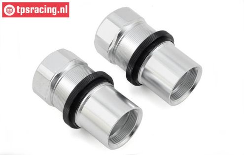 LOS253019 Shock body Silver MTXL, 2 pcs