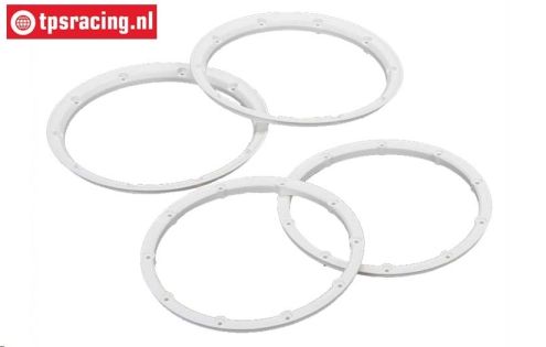 LOS45000 MINI WRC Beadlock White, Set