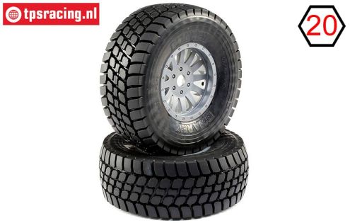 LOS45021 Desert Claw tyres Mounted, 2 pcs.