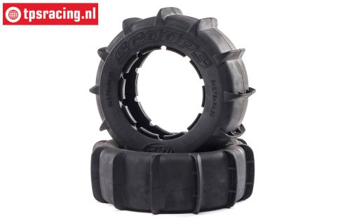 LOS45034 LOSI DBXL-E 2.0 Scoops Paddle Tires, 2 pcs.