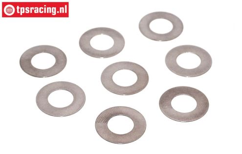TPS3201/30 Steel Shim Ring Ø10-Ø20-H0,3 mm, 8 pcs.