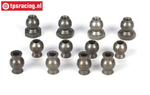 LOSB5904 Alloy Balls LOSI 5T-BWS-TLR, 12 pcs.
