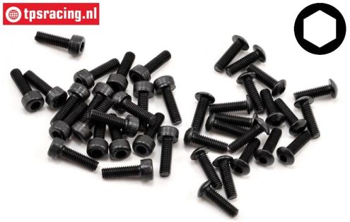 LOSB6450 Hex-Screw-sorti M3, 20 pcs.