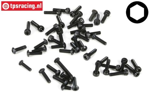 LOSB6451 Hex screw-sorti M3, 38 pcs.