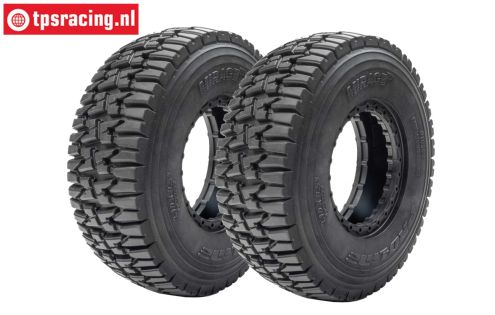 PRO1035400 LOSI 5IVE-T 3.0 Mirage TT Tires hard, 2 PCS.