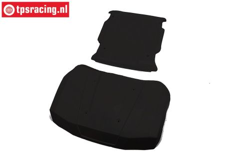LOS-4006 LOSI 5IVE-T 3.0 Hood & roof Panels Black, set