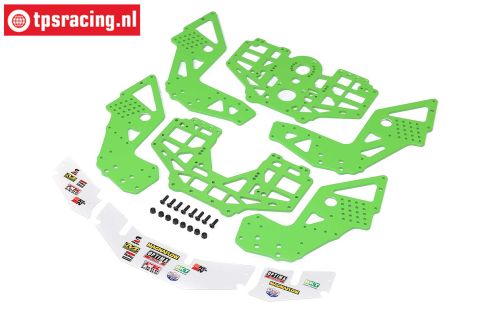 LOS-1826 LOSI LMT 2.0 Chassis plates green, set