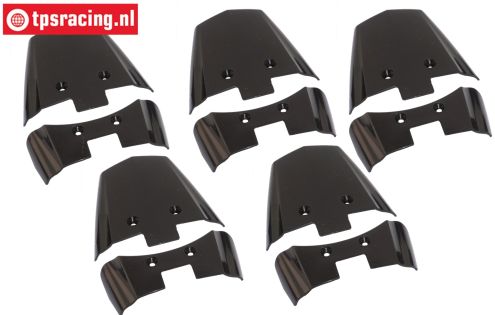 LOS-3263 PROMOTO Rear Fender Black, Set