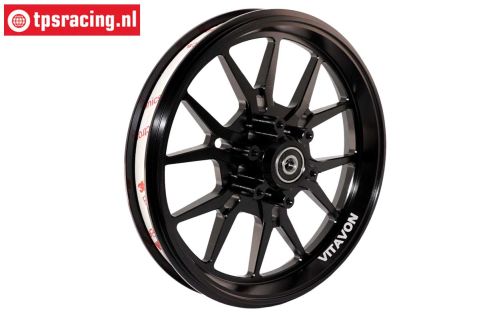 VITACFR-BK VITAVON Promoto CNC Spoke rim front Black, 1 pc.