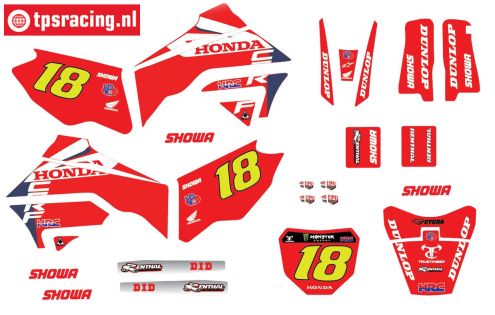 CS0980/40 PROMOTO decals Honda CRF Lawrence, set