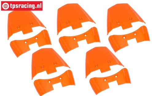LOS-3262 PROMOTO Rear Fender Orange, Set
