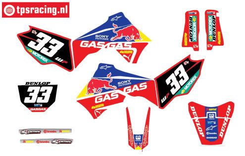 CS0980/28 PROMOTO decals Honda Gas Gas, set