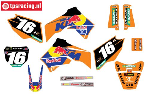 CS0980/34 PROMOTO decals KTM Tom Vialle, set