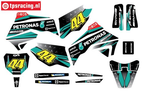 CS0980/24 PROMOTO decals Petronas Hamilton, set