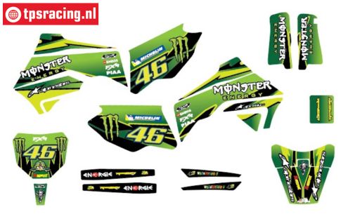 CS0980/20 PROMOTO decal Rossi Monster Green, set