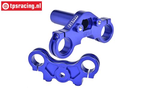 MX028-B PROMOTOAlu-Triple Clamp Bleu, Set