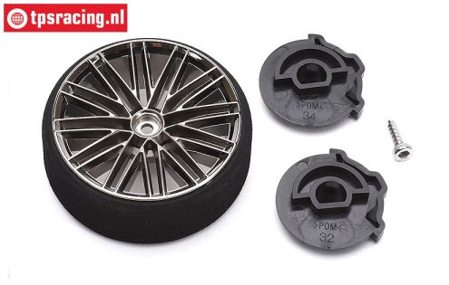 P-EBT3335 Futaba Steering wheel Ø54 mm 7PX-Serie, Set