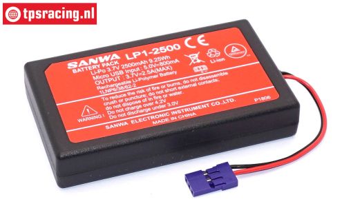 SNW107A10981A Sanwa Li-Po 1S-2500 mHa battery, 1 pc.