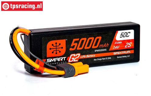 SPMX52S50H5 LIPO 7.4V 5000mAh 2S 50C Smart, 1 pc.