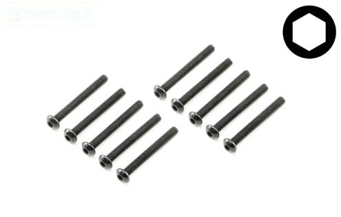 tlr235024 Button Head screw M3-L25 mm, 10 pcs.