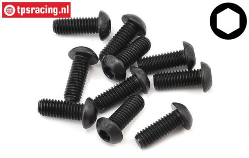TLR255035 Button Head Screw M6-L16 mm, 10 pcs