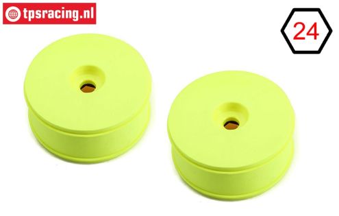 TLR45000 TLR Disk rims Yellow, 2 pcs
