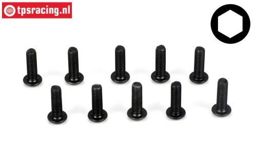 TLR5903 Button Head Screw M3-L10 mm, 10 pcs