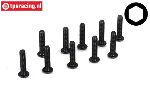 TLR5910 Countersunk Head Screw M3-L14 mm, 10 pcs