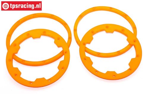 TPS5030/OR HD Nylon Beadlock Orange, 4 pcs.