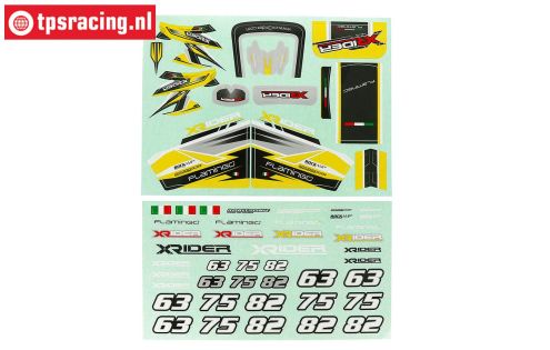 XR-FG8044YL X-Rider Flamingo Decals Yellow, Set