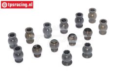 FG6475 Alloy ball joint with coating 1/6, 14 pcs