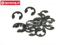TPS6732/04 E-clip spring steel black Ø4 mm, 15 pcs