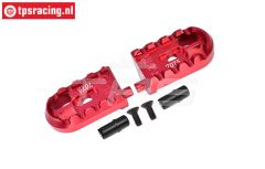 MX014-R PROMOTO-MX Alu footrests Red, set