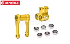 MX030-GD PROMOTO-MX Alu-Shock mount rear Gold, Set