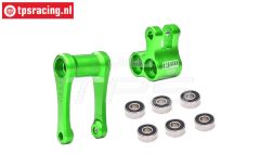 MX030-G PROMOTO-MX Alu-Shock mount rear Green, Set