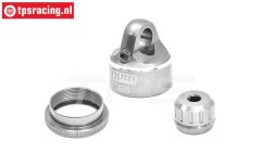 MXDP/CAP/S LOSI PROMOTO-MX Alu-Shock cap Silver, set