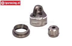 MXDP/CAP-TIT LOSI PROMOTO-MX Alu-Shock cap Titanium, set